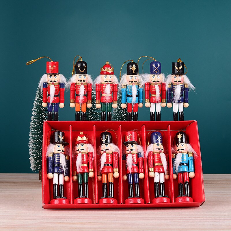 Christmas Nutcracker Christmas Walnut Soldier Decoration Bookcase Living Room Study Wooden Crafts Decoration2