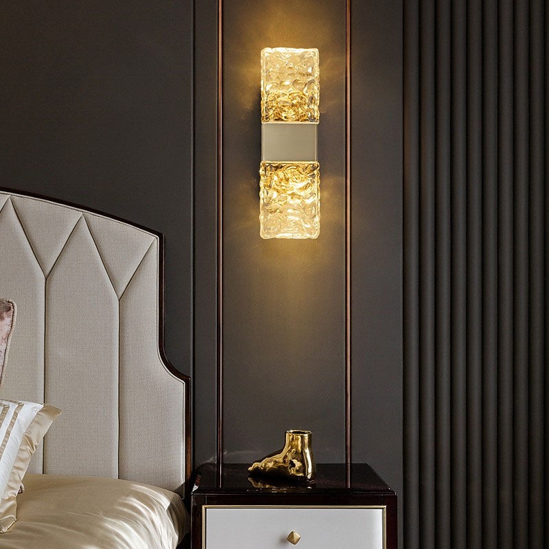 LED Wall Sconces Crystal Wall Lamps Wall Sconces Bedroom Shops Cafes Glass Wall Light 110-240V2
