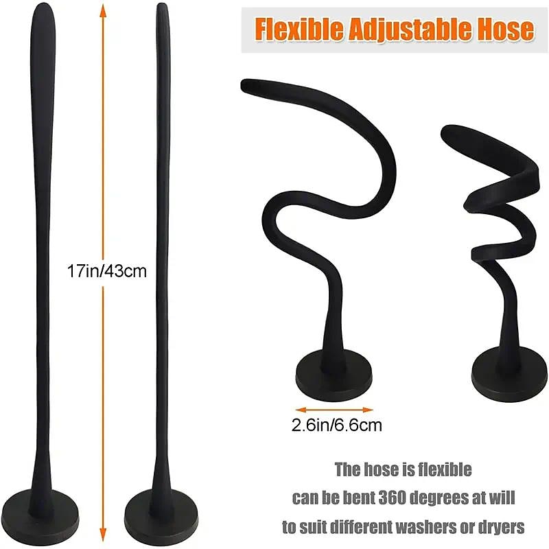 Magnetic Front Load Washer Door Prop - Keep Your Washer Door Open and Stable with Flexible Prop - Fits Most Washing Machines and RV Laundry Doors - 2.6inch/66mm Magnetic Base3