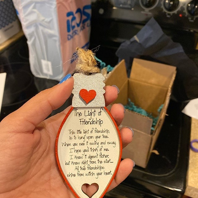 Friend Christmas Ornaments Friends Christmas Keepsakes Gift for Women Friends Christmas Friendship Ornaments for Holiday Unique Design2