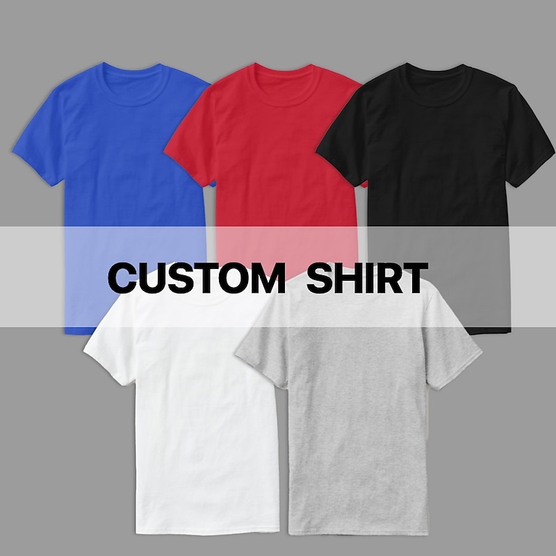 Custom 100% cotton T Shirt for Dad Grandpa Grandfather Gifts Cotton Add Your Own Photo Customized Shirts Personalized Men's Tee custom made2