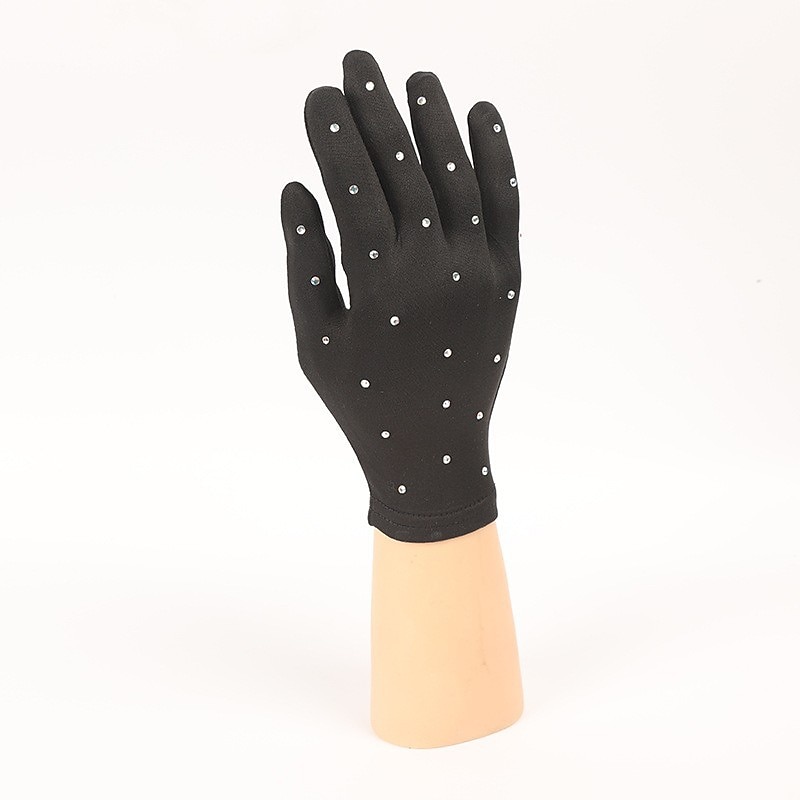 Figure Skating Gloves Men's Women's Ice Skating Gloves Black Khaki Spandex Training Practice Competition Skating Wear Thermal Warm Ice Skating Figure Skating2