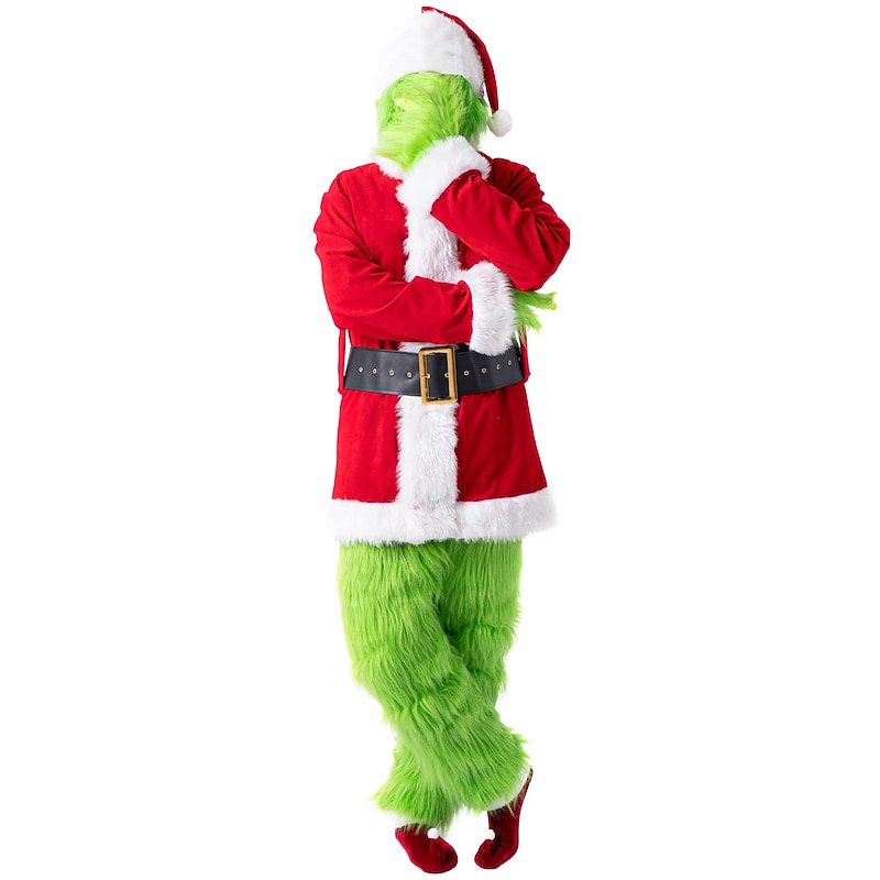 Green Monster Furry Outfits Cosplay Costumes Men's Christmas Halloween Carnival Christmas Eve Adults' Party & Evening New Year Eve Polyester3