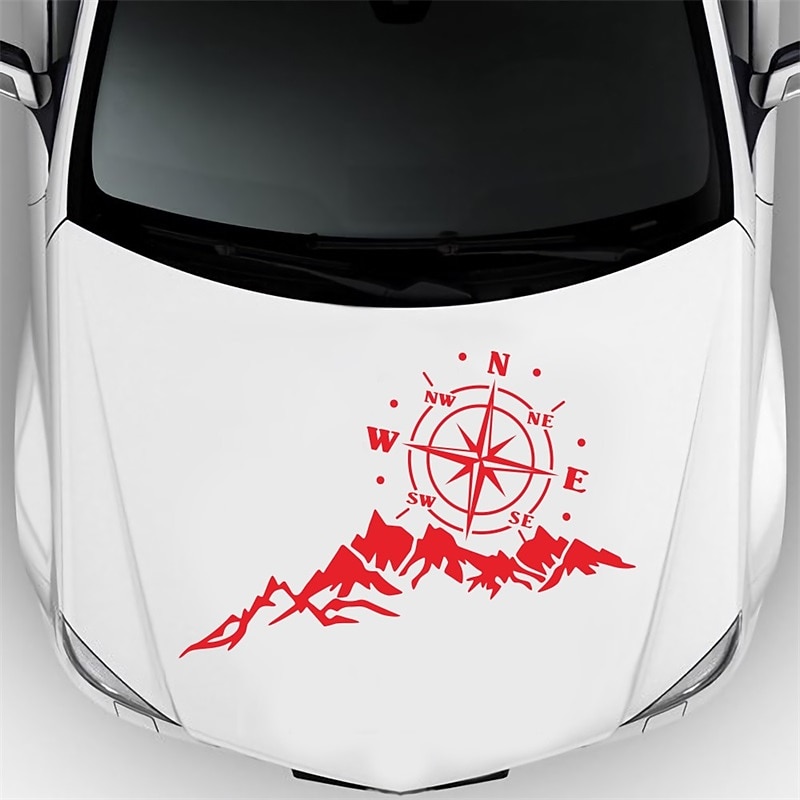 Doordash DIY Design Car Truck Decorative Stickers for SUV Mountain Adventurers Compass Cross-Country Rv Camper Car Accessories