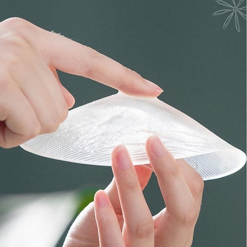 1Pair Soft Silicone Shoulder Anti Slip Padded Shoulder Pad for Woman Shoulder Enhancer Reusable Self-Adhesive Clothing Decoration4