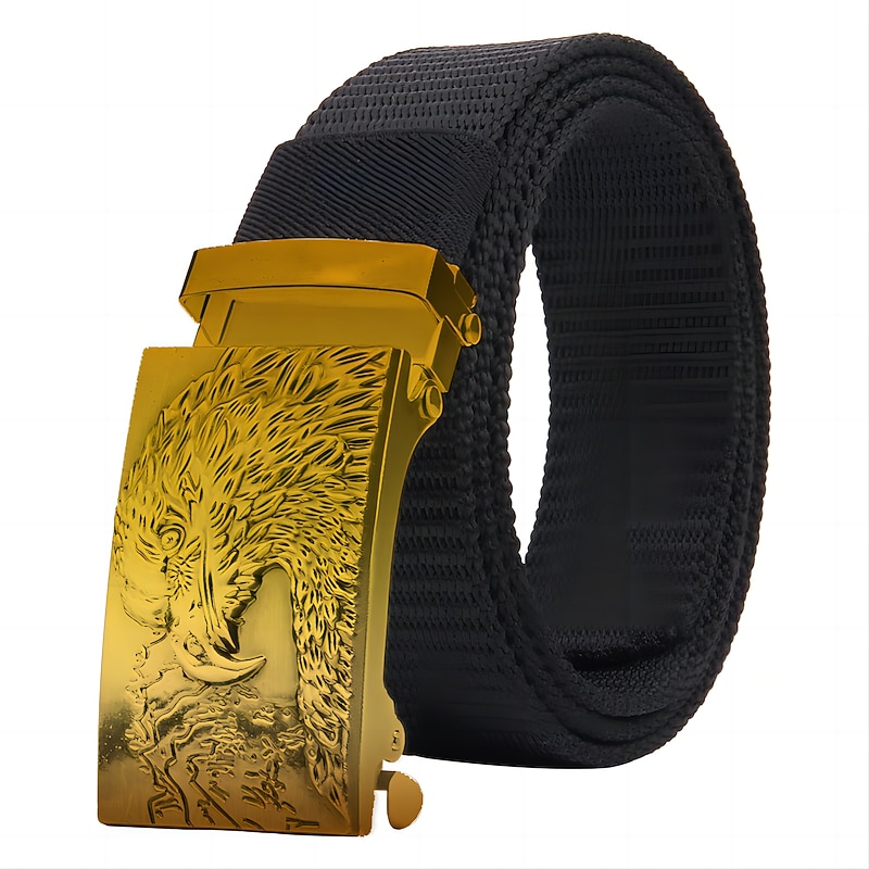 Men's Tactical Belt Black Army Green Knit Fashion Party Work Solid Color Office / Career Daily Wear