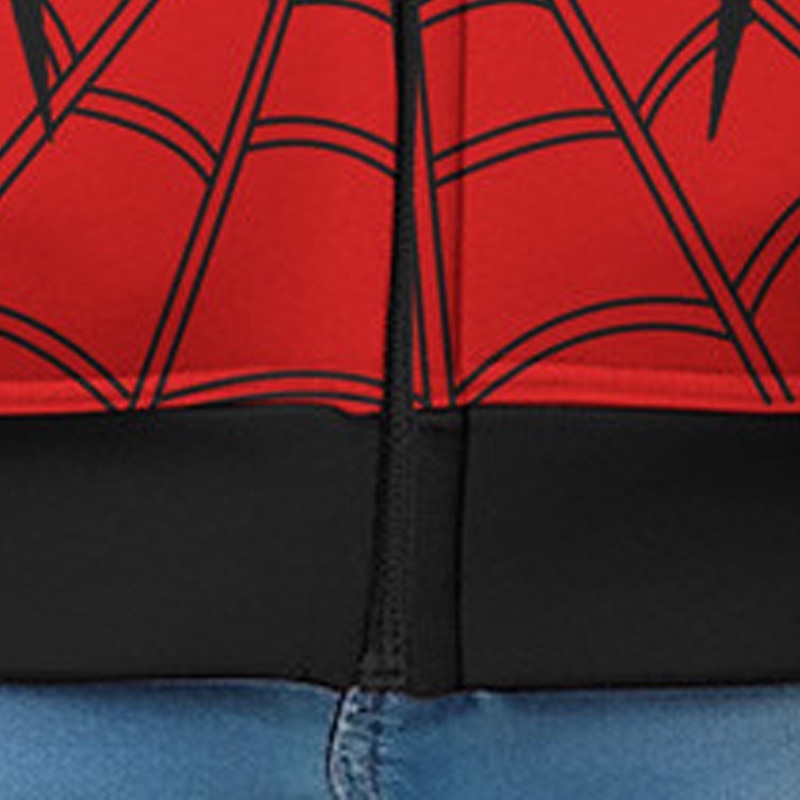 Boys 3D Spider Hoodie Coat Outerwear Long Sleeve 3D Print Fall Winter Fashion Streetwear Cool Kids 3-12 Years Outdoor Casual Daily Regular Fit4