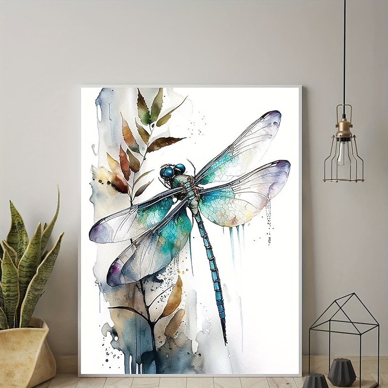 Animal Wall Art Canvas Dragonfly Prints and Posters Pictures Decorative Fabric Painting For Living Room Pictures No Frame