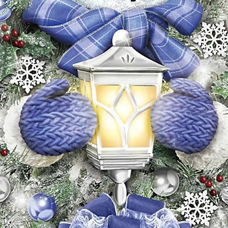 Winter Wall Sticker Snowman Warm Welcome Wreath Stickers, Christmas Home Door Wall Window Stickers Decals, Home Decor4