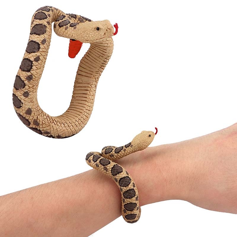 children's toy bracelet 7 hand-painted simulation snake shape play cool python wear decorations3