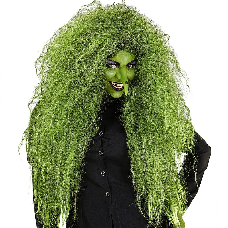 Wild Witches Wig Green Halloween Cosplay Party Wigs