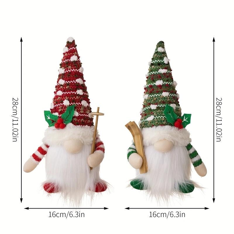 Christmas Gnome, LED Light Handmade Swedish Tomte Gnomes Scandinavian Santa Elf Table Ornaments Holiday Christmas Decoration3