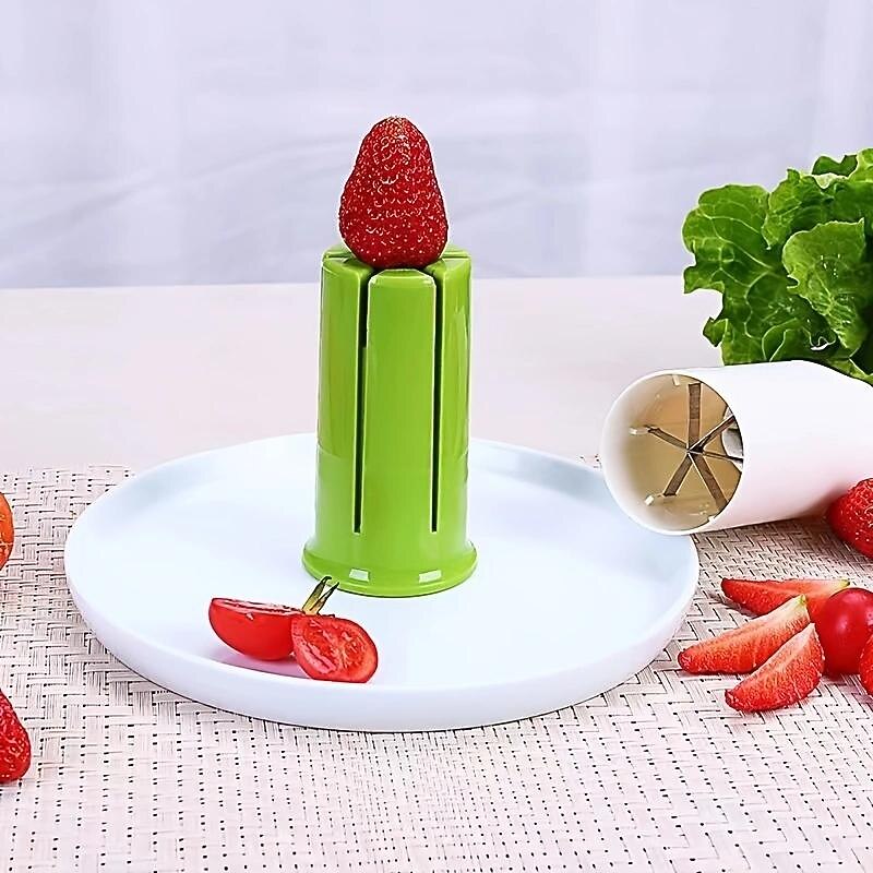 Multi-Function Slicer Carrot Strawberry Cucumber Splitter Cucumber Slicer, Strawberry Slicer, Grape Slicer, Carrot Cutter, Fruit And Veggie Divider4