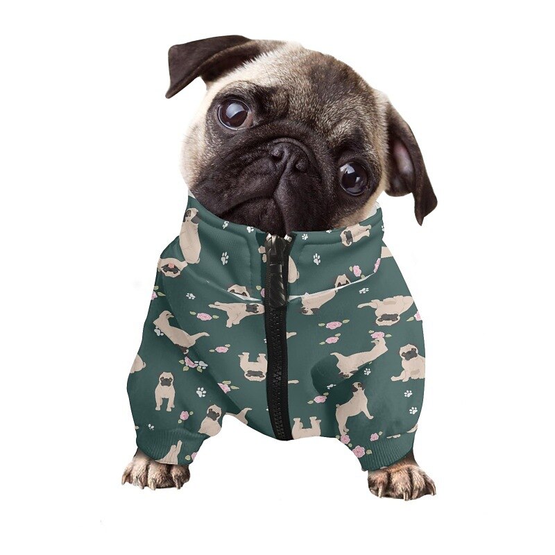 Dog Cat Coat Sweatshirt Jacket Fashion Casual Winter Breathable Soft Washable Comfortable Casual Daily Festival Dog Clothing for Bichon Frise Pomeranian Baby Pet Papillon Small2