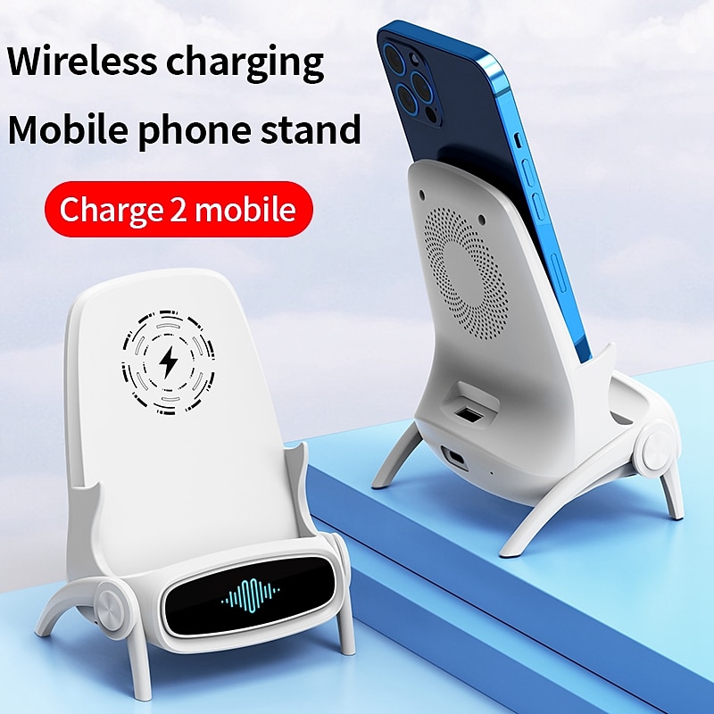Wireless Charger 15 W Output Power 2 Port Wireless Charging Stand CE Certified Fast Wireless Charging Magnetic For Cellphone