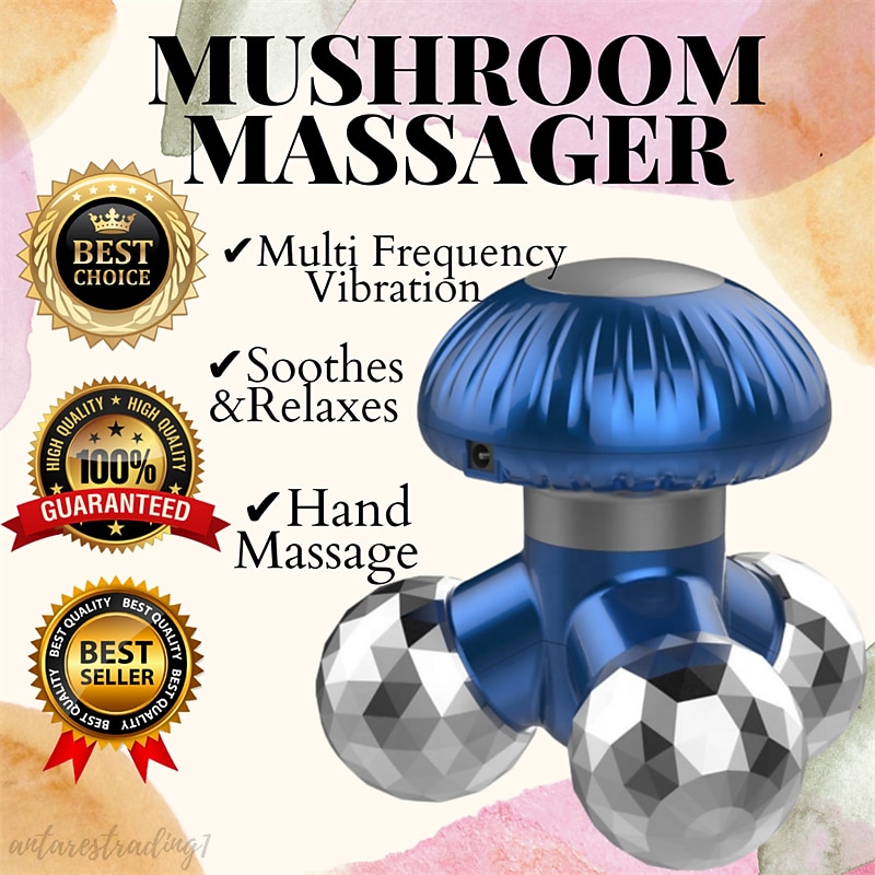 Handheld Muscle And Joint Pain Relief Water Wave Vibration USB Mini Triangle Massager Full Body Shoulder Neck Handheld Electric Massage Instrument - Main Image