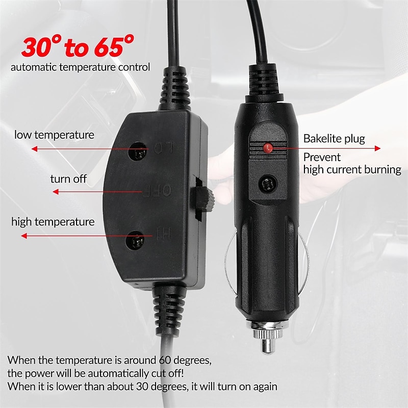 Heated Car Seat Cover Protector, Non-Slip Auto Front/Rear Pad, Universal Car Seat Heater, Interior Accessories4