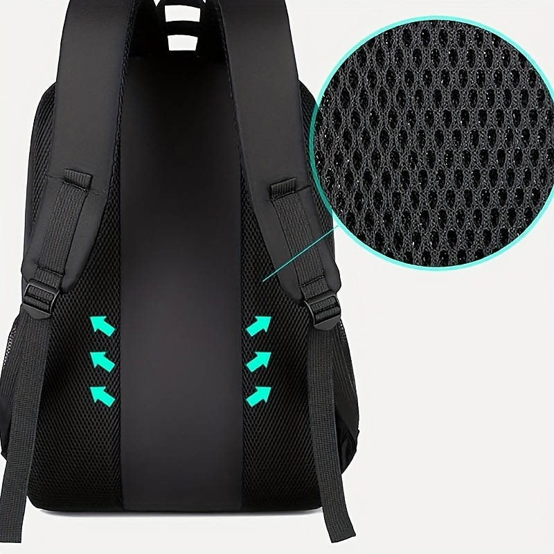 1pc Ultralight Backpack Men's Computer Backpack Large Capacity Travel High School Junior High School Students Schoolbag With USB Charging Port Anti-splash Water Schoolbag Laptop Notebook Bag4