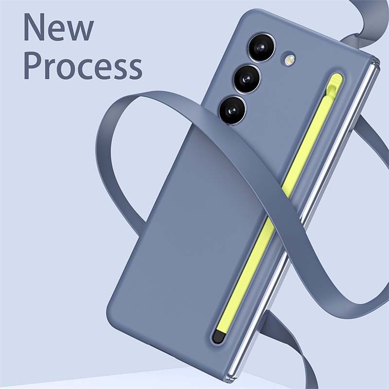 Phone Case For Samsung Galaxy Z Fold 7 Z Fold 6 Z Fold 5 Z Fold 4 Z Fold 3 Back Cover with Screen Protector Pencil Holder Full Body Protective PC4