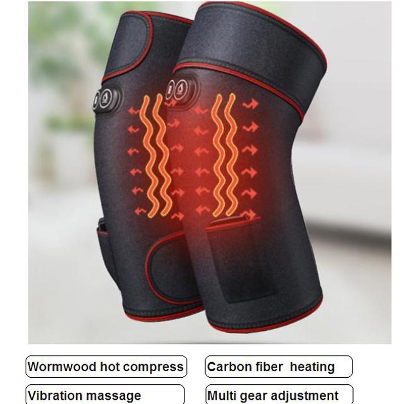 Electric Heating Knee Pad Massage Leg Musle Bone Pain Relief Vibration Massager Physiotherapy Instrument Rehabilitation2
