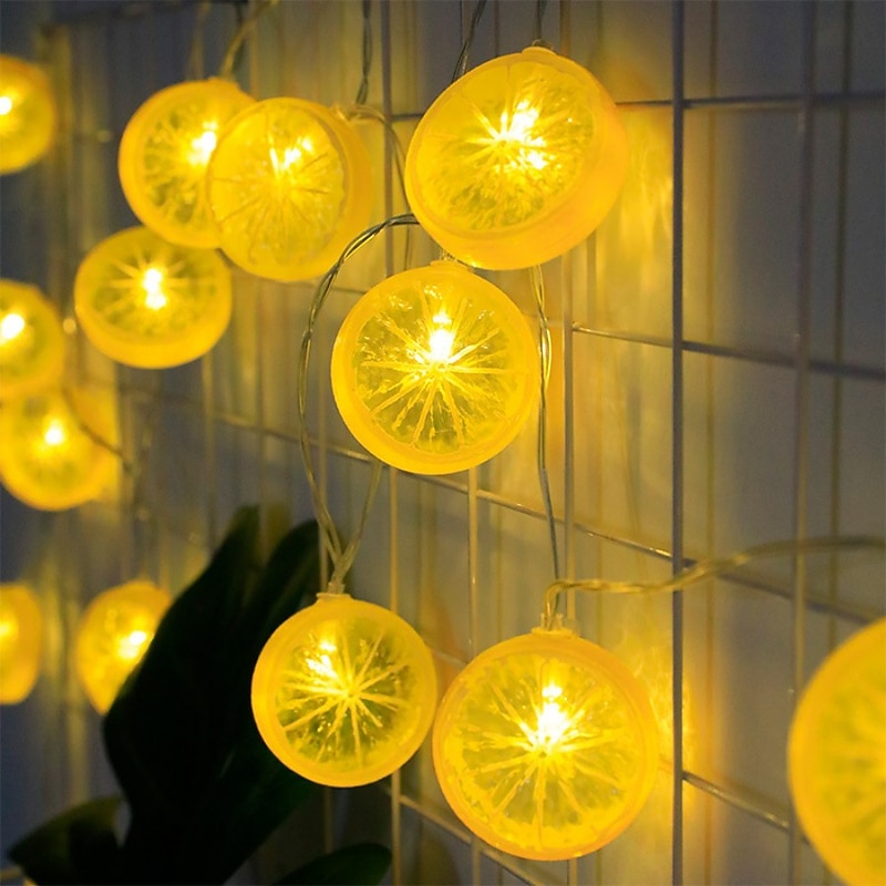 Elegant Wedding Reception Party 3 Meter 20 Light Lemon Slice Light String Indoor and Outdoor Wedding Courtyard Garden Decoration light string2