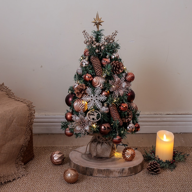 Christmas Tree Light Package Desktop Counter 45cm 60cm Luminous Christmas Tree Decoration Supplies2