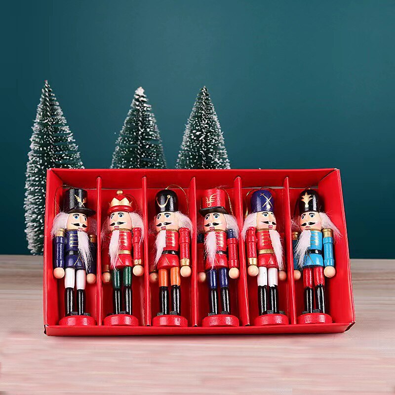 Christmas Nutcracker Christmas Walnut Soldier Decoration Bookcase Living Room Study Wooden Crafts Decoration4