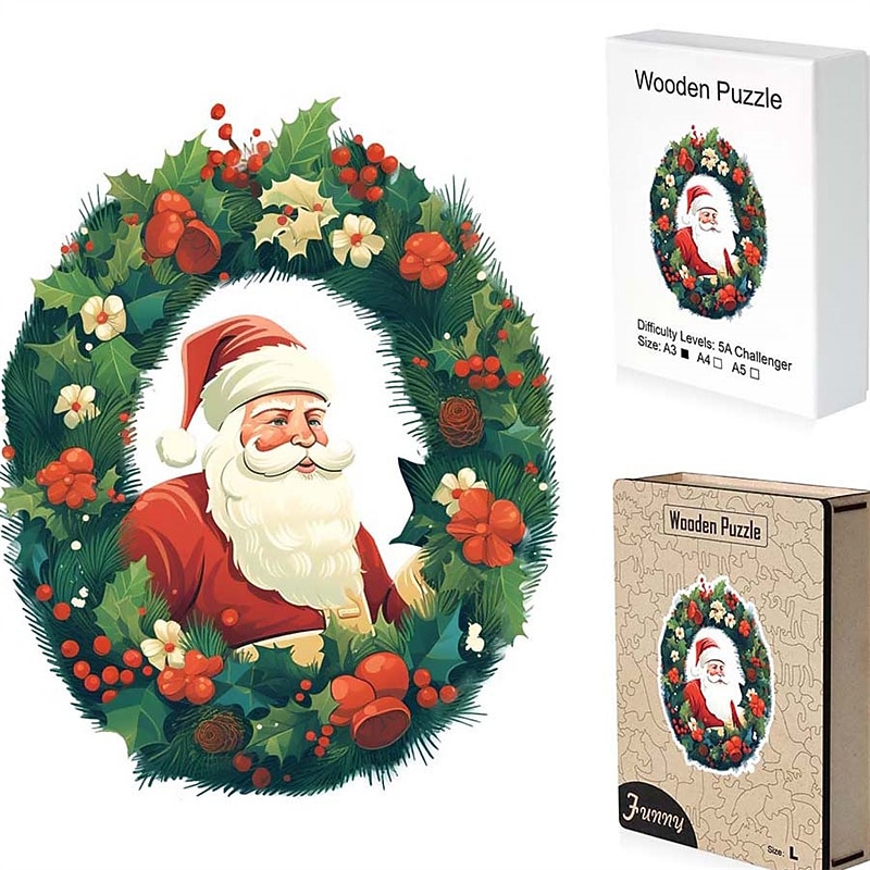 Christmas festival three-dimensional irregular animal wooden puzzle independent station explosion source manufacturers for Christmas Gifts