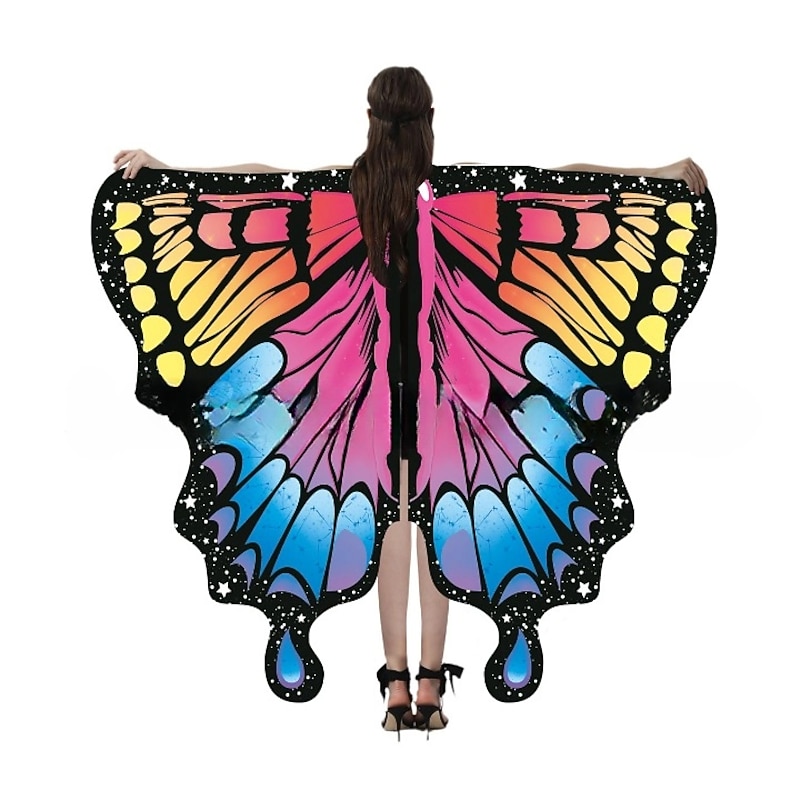 Fairytale Butterfly Halloween Wings Mask Headband Carnival Costume Funny Costume Adults' Women's Christmas Carnival Mardi Gras Party Pride Parade Pride Month Easy Halloween Costumes Dress Up