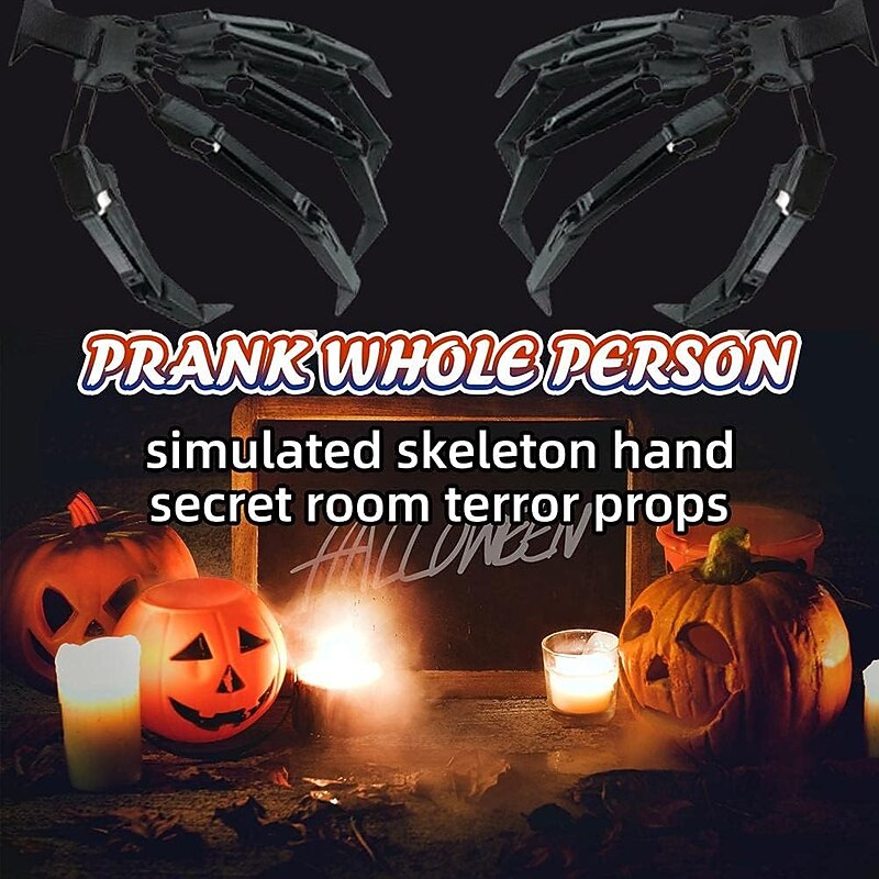 Halloween Articulated Finger Extensions, Halloween Articulated Fingers, 3D Printed Flexible Finger Extensions Fits All Finger Sizes Articulated Fingers3