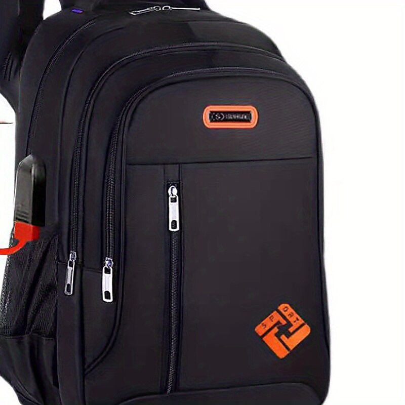 1pc Ultralight Backpack Men's Computer Backpack Large Capacity Travel High School Junior High School Students Schoolbag With USB Charging Port Anti-splash Water Schoolbag Laptop Notebook Bag3