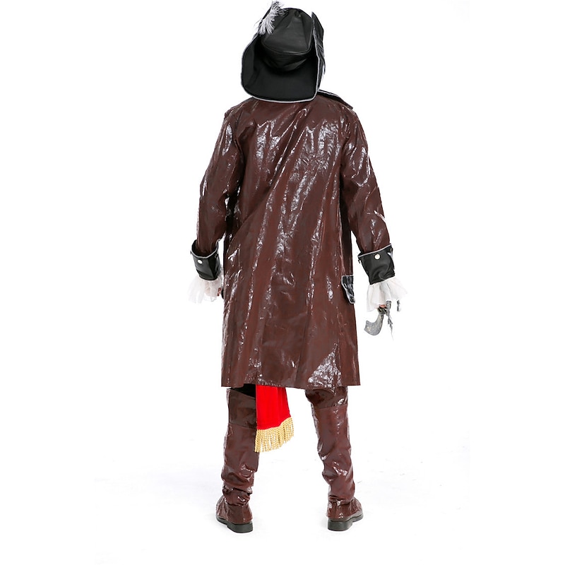 Jack sparrow Costume Pirate Cosplay Costume Party Costume Adults' Men's Outfits Performance Party Masquerade Easy Halloween Costumes3