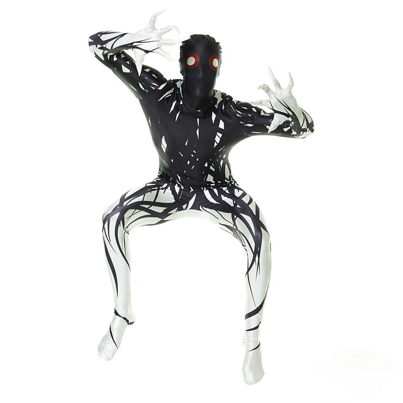 Zalgo Monster Halloween Cosplay Costume Bodysuits Carnival Costume Full Body Suit Cosplay Kid's Adults' Men's Boys' Carnival Masquerade Mardi Gras Performance Party Halloween Easy Halloween Costumes2