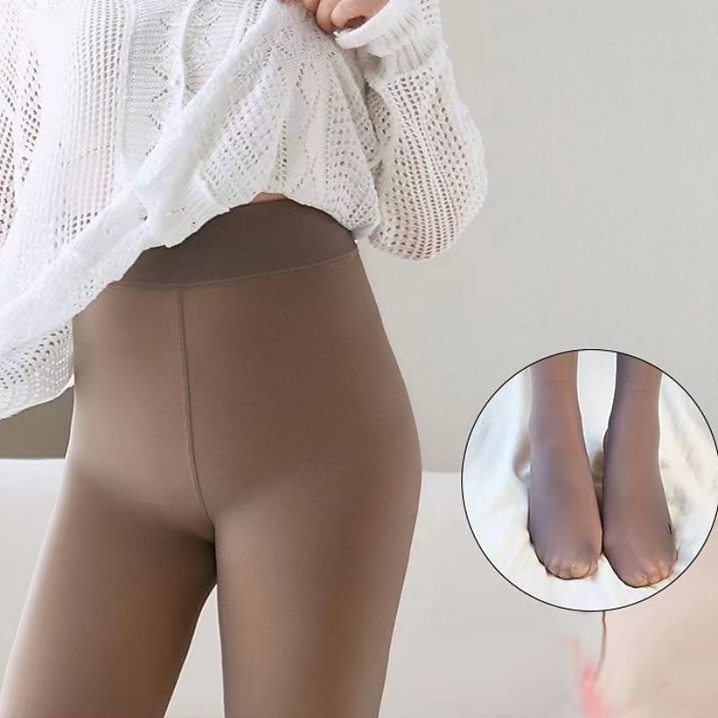 Women's Panty Hose Party Gift Daily Solid Color Acrylic Fibers Casual Warm Elastic Leg Shaping 1 Pair2