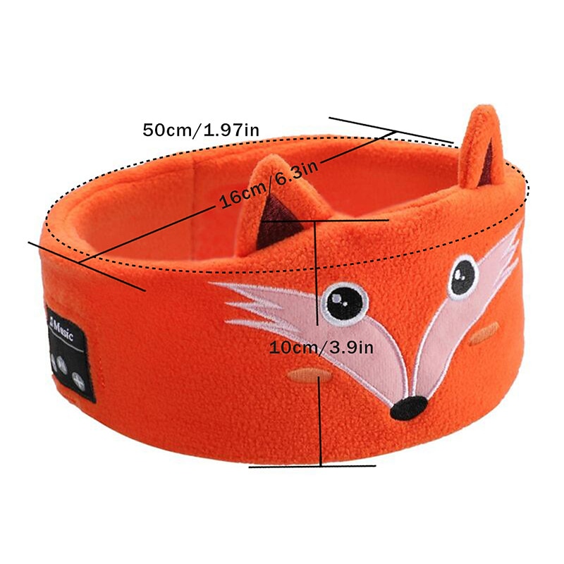 Soft Elastic Comfortable Wireless Music Earphones Animal Sleeping Headphones Eye Mask Bluetooth V5.0 Headphones Headband4