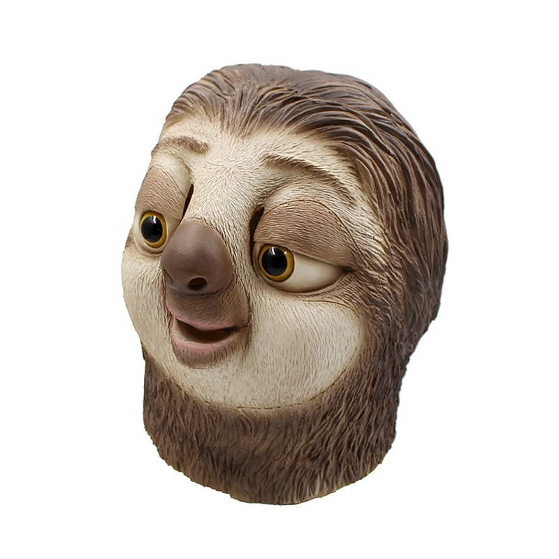 Sloth Halloween Mask Halloween Props Funny Halloween Adults' Men's Women's Halloween Carnival Mardi Gras Easy Halloween Costumes Dress Up3