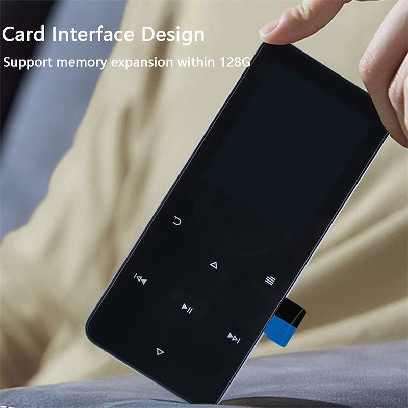 Q8 Met Bluetooth 5.0 MP3 Speler Full 1.8 inch Touch Screen  4GB 8GB 16GB 32GB MP4 Player Muziekspeler Met Ingebouwde Speaker Fm Radio Recorder3