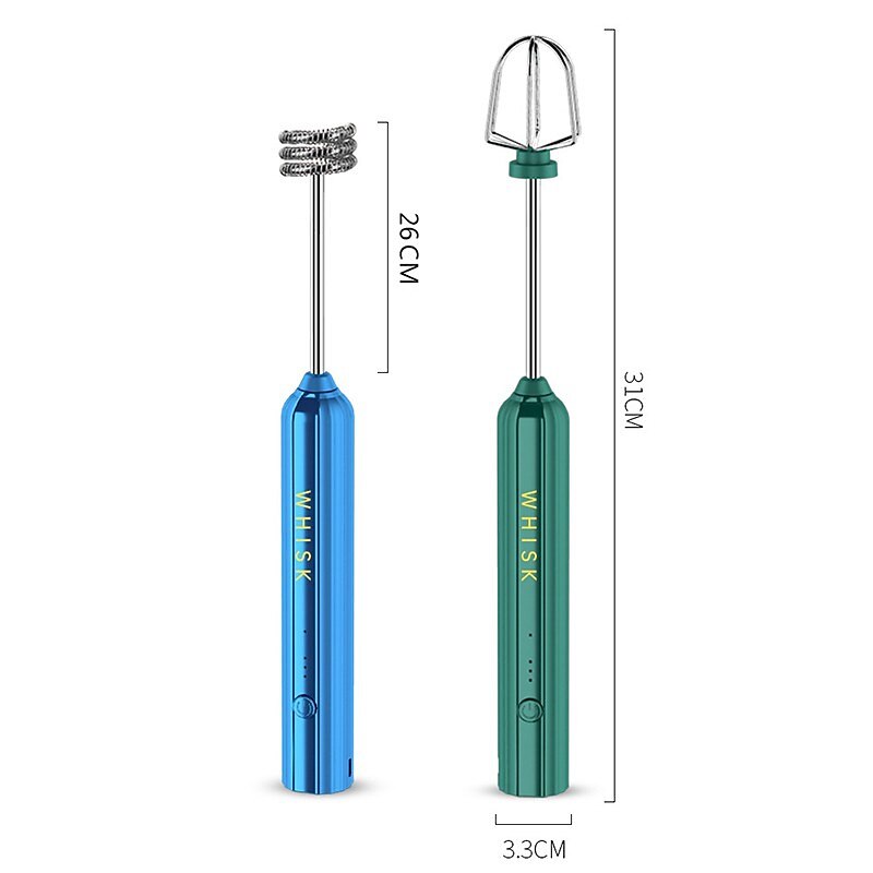 USB Rechargeable Electric Stirrer Milk Coffee Frother Foamer Handheld Egg Beater Kitchen Tool 9