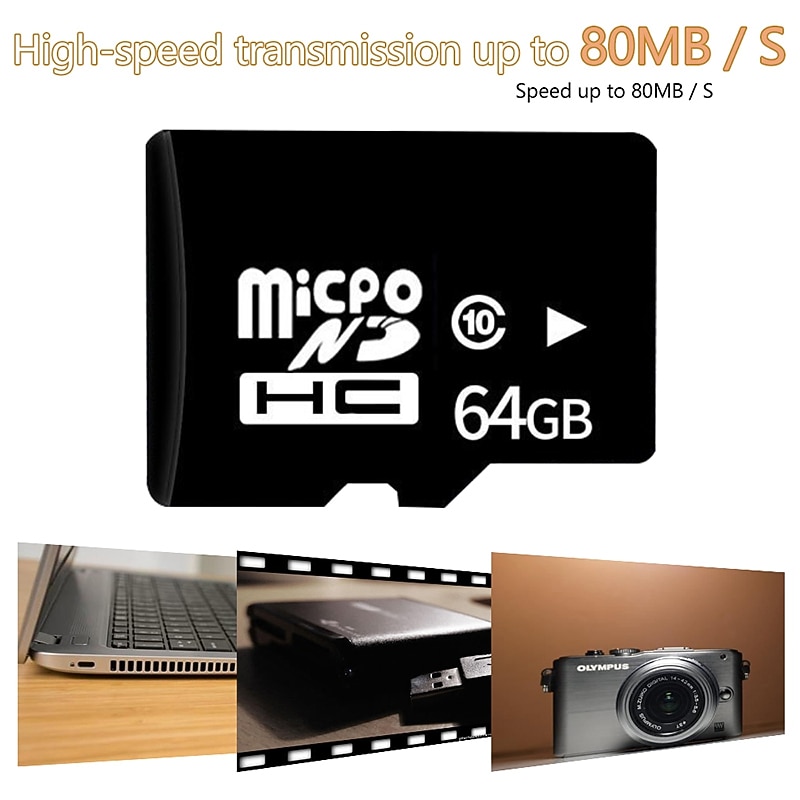 Microdrive 256GB 128GB 64GB 32GB 16GB 8GB 4GB Micro SD / TF Memory Card Class10 C10 camera3