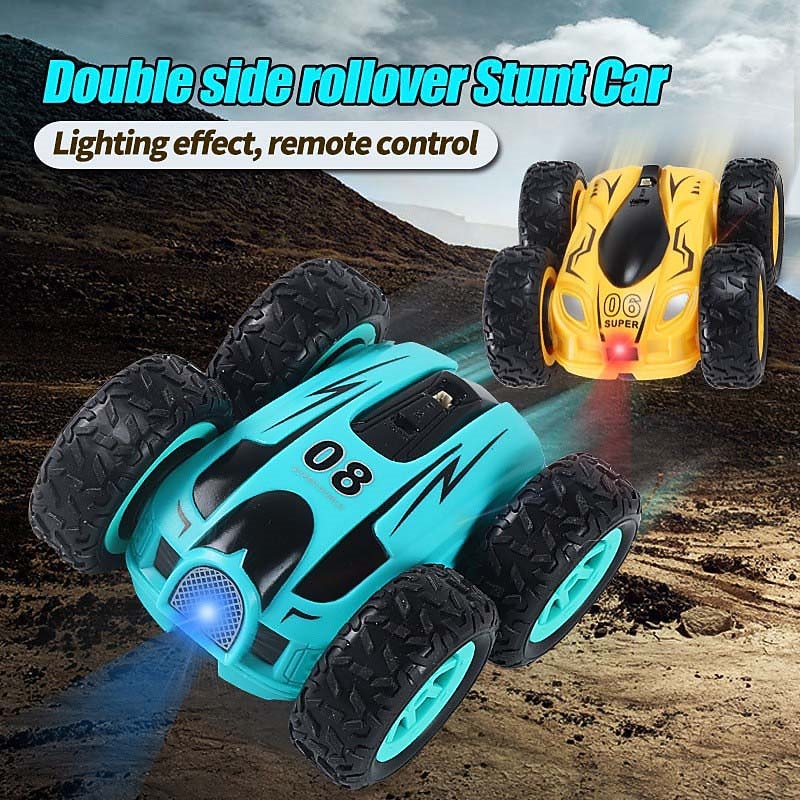 2.4g Double-Sided Tumbling Stunt Car High-Speed 360 Rotating Remote Control Car Children's Boys Electric Toy - Main Image