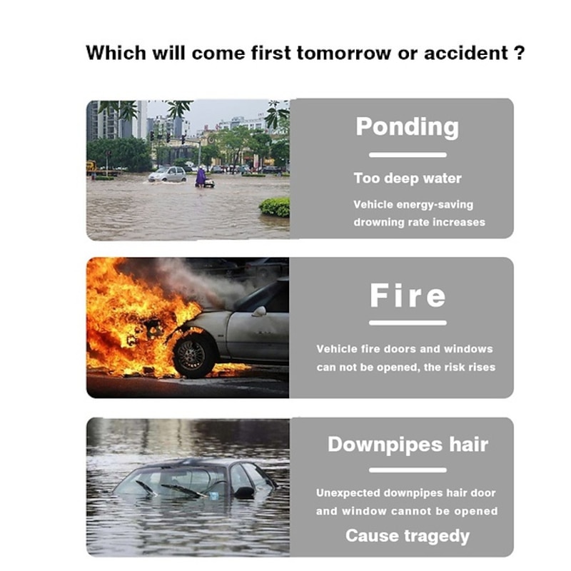 Car Safety Hammer Auto Emergency Glass Window Breaker Seat Belt Cutter Life-Saving Escape Car Emergency Tool4