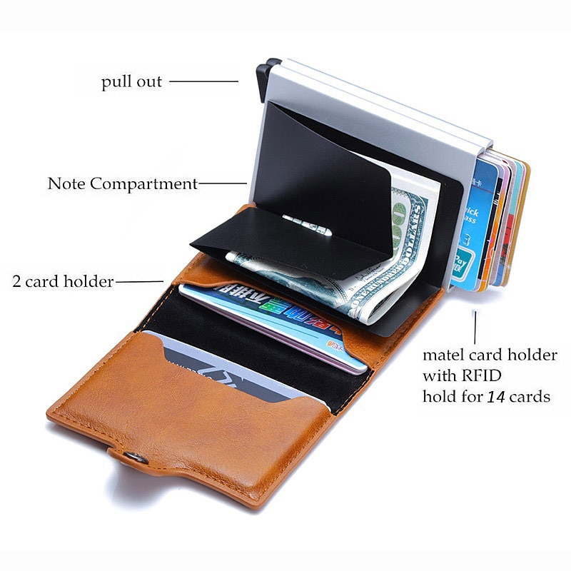 RFID Pop Up Credit Card Holder Wallet2