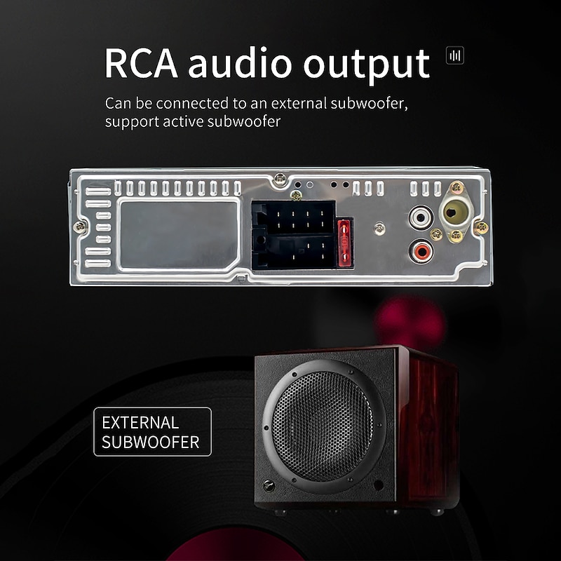 Car Radio 1 Din With Bluetooth Automotive Sound MP3 Player FM Multilaser Autostereo Auto Radios Multimedia Stereo3