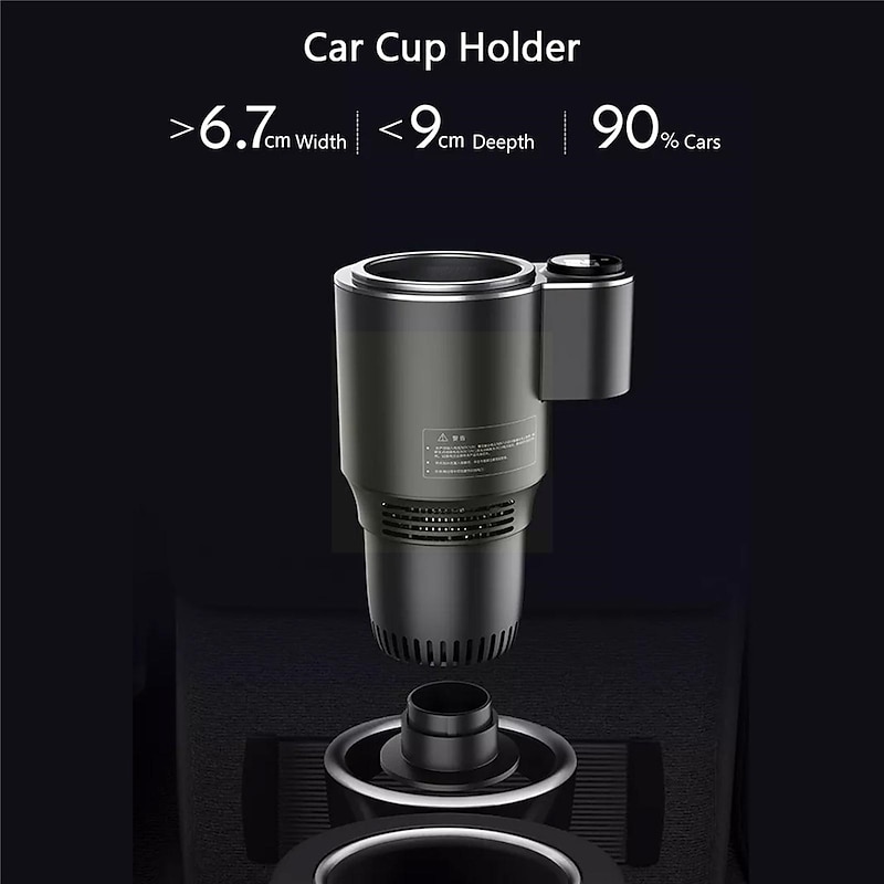 Smart Temperature Control Car Stainless Steel Cup Outdoor Travelling Portable Mini Auto Refrigerator 12V Fast Cooling Heating Cup for Coffee Beer Milk and Travel Mug4