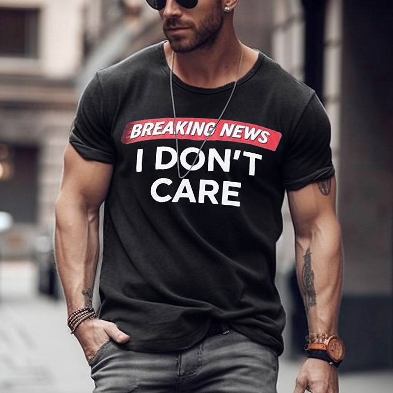 Men's Letter T Shirt Tee Top Cotton Short Sleeve Graphic Shirt Black White Army Green Comfortable Tee Sports Outdoor Holiday Fashion Designer Clothing4