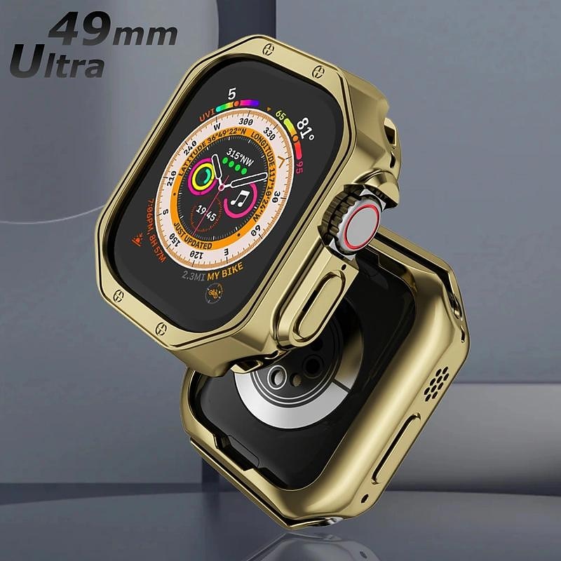 Watch Case Compatible with Apple Watch Ultra 49mm / Series 8 7 41mm 45mm / Series 6 5 4 SE 40mm 44mm Scratch Resistant Bumper Full Cover All Around Protective TPU Watch Cover