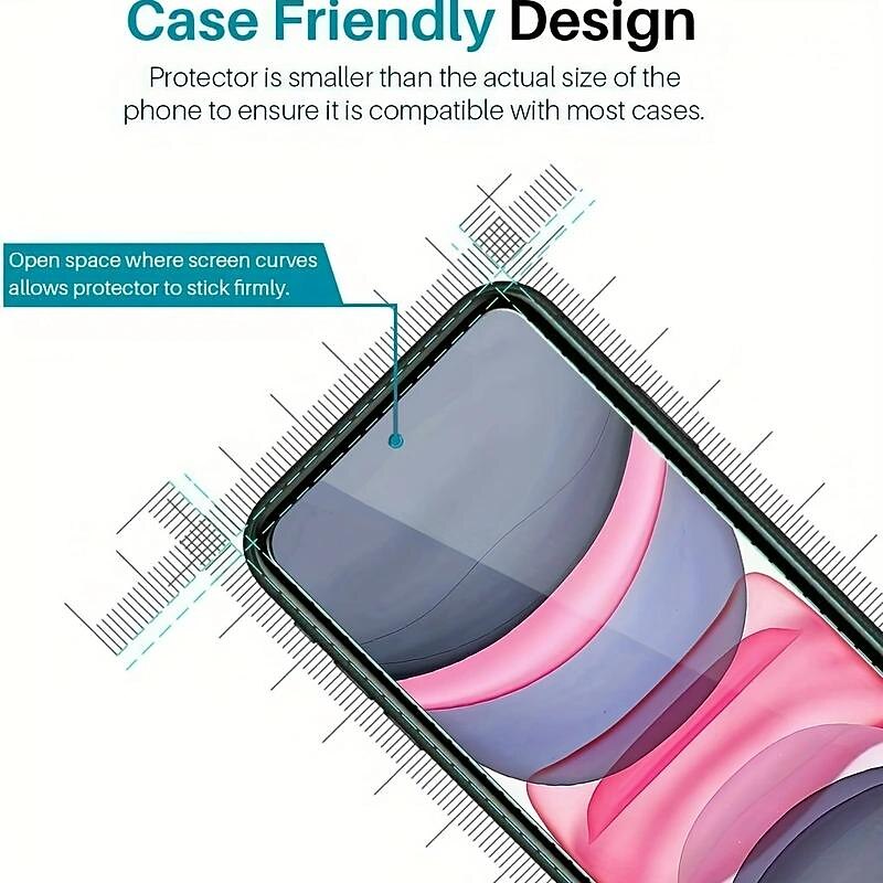 2 pcs Screen Protector For Apple iPhone 16 iPhone 15 Pro Max Plus iPhone 15 14 Pro Max Tempered Glass 9H Hardness Anti Bubbles Anti-Fingerprint High Definition 3D Touch Compatible3