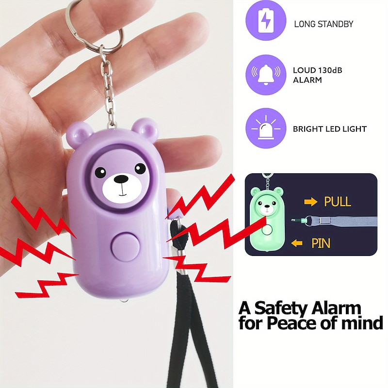 Personal Safety Alarm, 130dB High-frequency Alarm With LED Light For Women Elderly, Suitable For Outdoor Survival And Emergency3