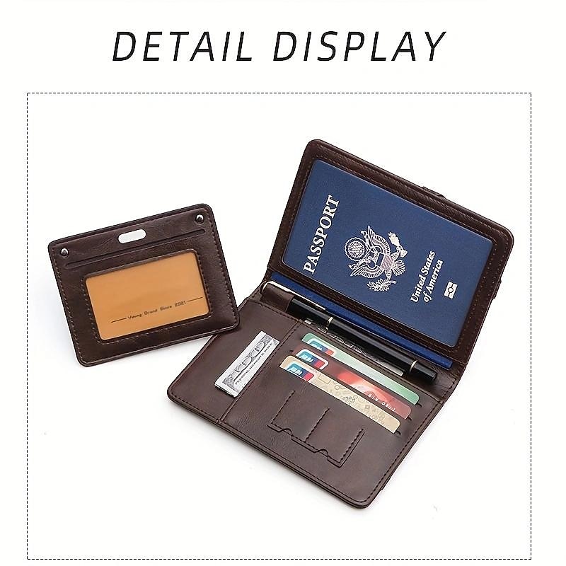 Multi Functional Storage Card Holder, Passport Bag, Passport Holder For Overseas Travel4