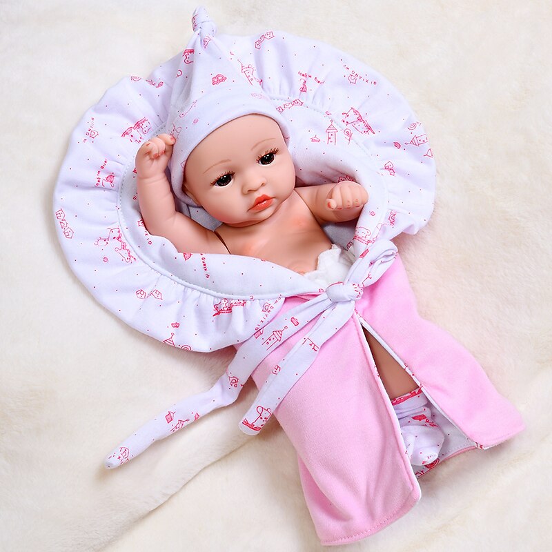 11.8"(Approx.30cm) Doll Reborn Baby Doll lifelike Cute Non Toxic Creative Vinyl with Clothes and Accessories for Girls' Birthday and Festival Gifts4